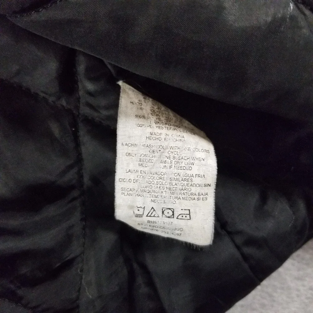 Dickies Jacket Mens Extra Large 2XL Black Hooded‎ Workwear Canvas Fleece Lined